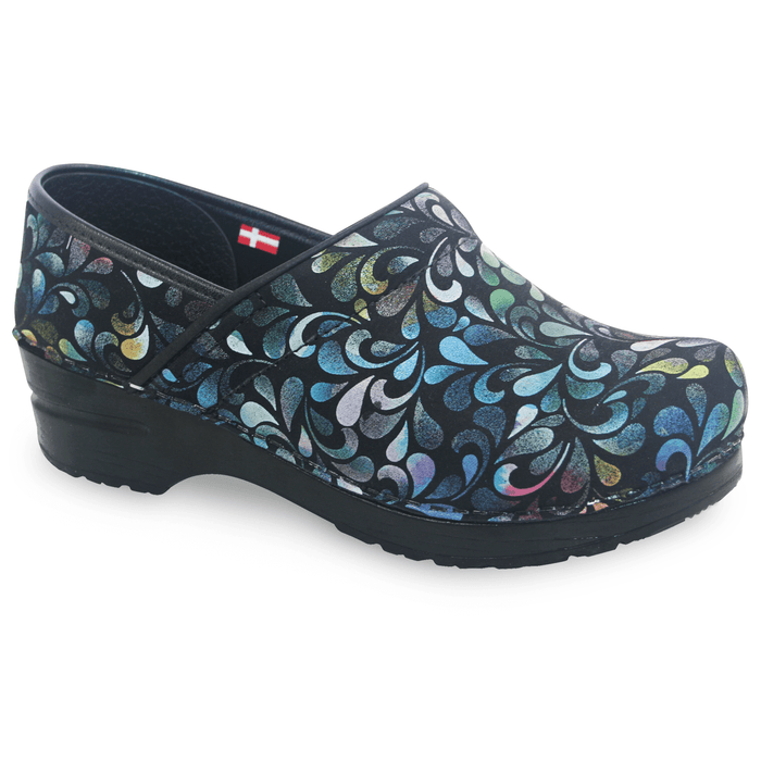 Sanita Plume Women's Printed Leather Multi Medical Clog - SIDE VIEW