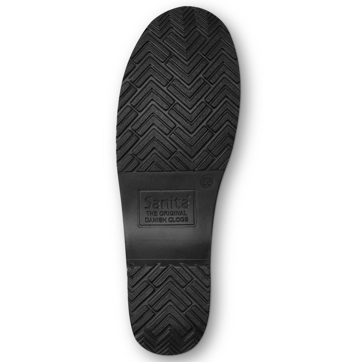 Sanita Pro. PU Men's Black Polyurethane Medical Clog - sole view