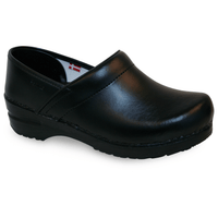 Sanita Pro. PU Men's Black Polyurethane Medical Clog - side view