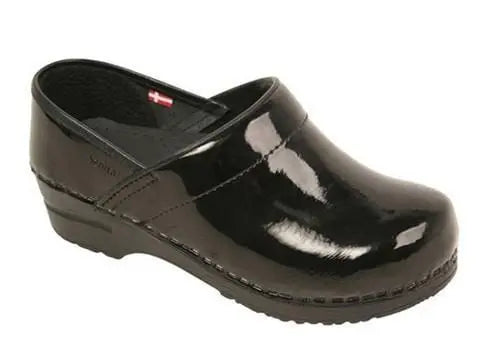 Sanita Women's Professional Patent Medical Clog Black