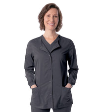 Landau ProFlex Women's Warm-Up Scrub Jacket 3038 -Graphite-frontview