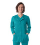 Landau ProFlex Women's Warm-Up Scrub Jacket 3038 -Teal-frontview