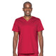 Landau ProFlex Men's 2-Pocket V-Neck Scrub Top 4259 -True Red-Frontview